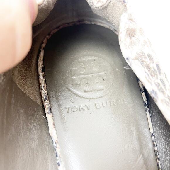 Tory Burch 7M Womens Python Snake Print Leather Reva Ballet Flats - Picture 8 of 11